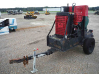 2012 Magnum 4" Portable Trash Pump, s/n PP34060: JD Diesel, Self Priming, Meter Shows 206 hrs