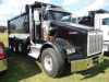 2022 Kenworth T800 Tri-axle Dump Truck, s/n 3BKDL40X5NF124518: Cummins X15 450V Eng., Eaton Fuller 8LL, Tarp, FET is Paid, Full Factory Warranty, Odometer Shows 116 mi. - 2