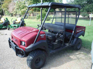 2017 Kawasaki Mule 4010 4WD Utility Vehicle, s/n JK1AFCR12HB538928 (No Title - $50 MS Trauma Care Fee Charged to Buyer): Gas Eng., Meter Shows 161 hrs