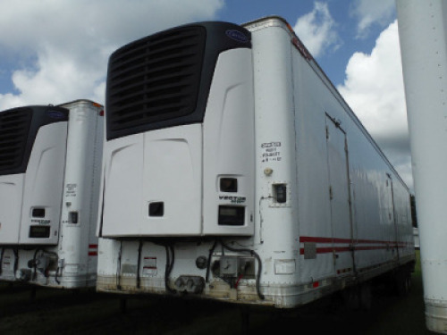 2012 Great Dane 48' Reefer Trailer, s/n 1GRAA962XCB703361: Model CMT-1113-12248, Waltco Rear Lift Gate, 2 Side Doors, Rear Roll Up Door, Carrier Vector 6600MT Unit, Meter Shows 27780 hrs