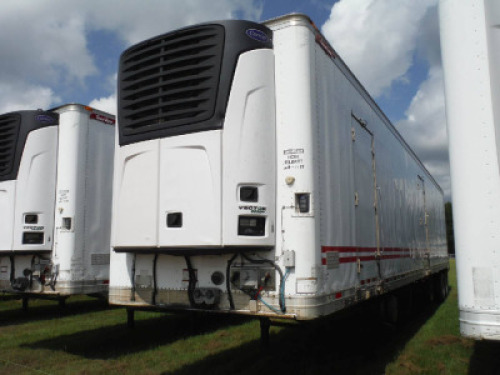 2012 Great Dane 48' Reefer Trailer, s/n 1GRAA9625CB703378: Model CMT-1113-12248, Waltco Rear Lift Gate, 2 Side Doors, Rear Roll Up Door, Carrier Vector 6600MT Unit, Fuel Problem, Meter Shows 29013 hrs