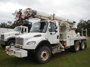 2009 Freightliner M2-106 Truck, s/n 1FVHCYBSX9HAL9854: T/A, Auto, Altec Aerial Unit, w/ Pole Clamp, Odometer Shows 104K mi. (Owned by Alabama Power)