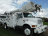 1999 International 4900 Digger Derrick Truck, s/n 1HTSDAAR0XH212041: DT466E Diesel, 6-sp., Altec D45 45' Unit w/ Boom & Bkt., Front-mount Winch, Odometer Shows 48K mi. - 2