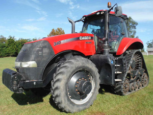 2018 CaseIH 340 Magnum AFS MFWD Tractor, s/n HRF04456 (Monitor in Office): C/A, Front Weights, IF420/85R38 Fronts, Rear Crawler Tracks, Quick Connect, Drawbar, PTO, 4 Hyd Remotes, Meter Shows 2538 hrs