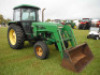 John Deere 3040 Tractor, s/n 506257L: Encl. Cab, Great Bend 440 Loader w/ Bkt., Drawbar, PTO, Meter Shows 4980 hrs - 2