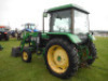 John Deere 2040S Tractor: 2wd, Encl. Cab, Bushhog 2446 QT Loader w/ Bkt. & Hay Spear, 3PH, PTO, Hyd Remote, Drawbar, Meter Shows 4145 hrs - 5