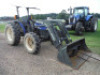 New Holland TN75 MFWD Tractor, s/n 001317005: Quicke Q720 Loader, Quick Connect Hay Spear, Bad Clutch, Meter Shows 3140 hrs - 2