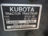 Kubota L4330 MFWD Tractor, s/n 32268: Kubota LA853 Loader, Meter Shows 5957 hrs - 6