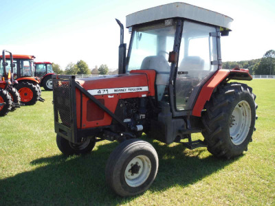 Massey Ferguson 471 Tractor, s/n BN09009: Encl. Cab, 2wd, Meter Shows 2062 hrs
