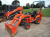 Kubota BX23MLB MFWD Tractor, s/n 68987: Loader, Backhoe Attachment, Meter Shows 601 hrs