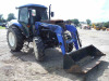 New Holland TD80D Tractor, s/n HJDM4531 (Salvage): BushHog 4045 Loader, Burned - 2