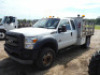 2012 Ford F550 Flatbed Truck, s/n 1FDOX5GT6CEC30332 (Inoperable): Ext Cab, Powerstroke 6.7L Diesel, Auto, S/A, Motor Locked Up