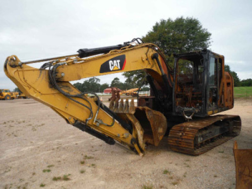 2018 Cat 313F Excavator, s/n DJE10376 (Salvage): Burned