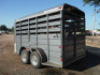 CM Trailers 14' Cattle Trailer, s/n 49TSB1420H1022742: Model CMS6630-1400235, Bumper-pull, T/A, 2 3500 lb. Axles - 3