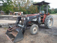 CaseIH 495 Tractor, s/n JJE0017511: 2wd, BushHog 2346 Loader, Meter Shows 1800 hrs