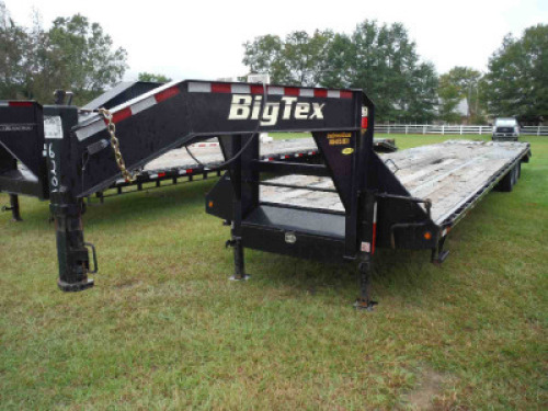 2016 Big Tex 22GNHD Gooseneck Trailer, s/n 16VGX3525G6092062: T/A, Dovetail, Manual Ramps