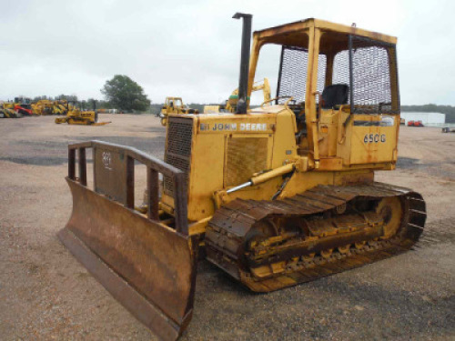 1992 John Deere 650G Dozer, s/n T0650GW782933: Canopy, 6-way Blade, Meter Shows 7957 hrs