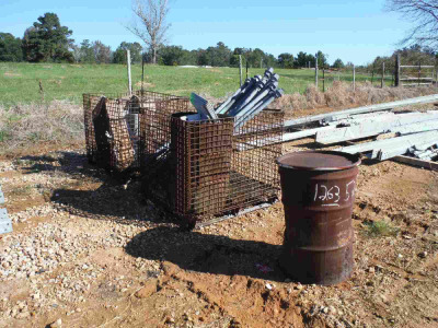(2) Baskets of Misc. Galvanized Iron and Lot of Misc Iron