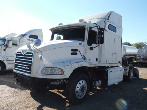 2014 Mack CXU613 Truck Tractor, s/n 1M1AW07Y9EM035697 (Inoperable): Sleeper, Wrecked, No Engine, No Transmission