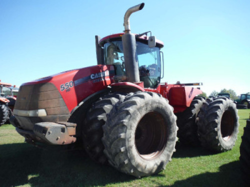 2011 CaseIH Steiger 550HD MFWD Tractor, s/n ZBF126396: Encl. Cab, Articulating, Front & Rear Duals, Meter Shows 6529 hrs