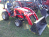 Mahindra eMax 22 MFWD Tractor, s/n 00773: Rollbar, 20hp, Diesel, PTO, Loader, Rear Lift Arms, Meter Shows 166 hrs - 2