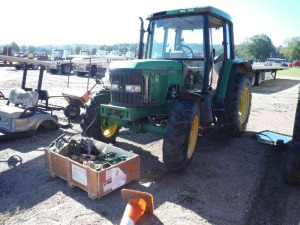 John Deere 6110 MFWD Tractor, s/n L06110V296728 (Salvage): Encl. Cab