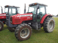 Massey Ferguson 5465 MFWD Tractor, s/n R201023: Encl. Cab, 3 Remotes, Meter Shows 4633 hrs