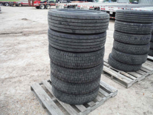 (6) Unused Continental 225/70R19.5 Tires