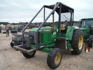 John Deere 6405 Tractor, s/n L06405h295297 (Salvage): 2wd, Bad Trans. (Owned by MDOT)