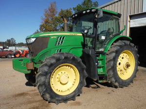 2015 John Deere 6175R MFWD Tractor, s/n 1RW6175REFR020969: C/A, Power Quad 16x16, Meter Shows 5192 hrs