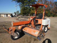 Laymor 8HC Broom, s/n 29652007: Kubota Diesel, 8' Broom, Water System, Canopy, Meter Shows 808 hrs