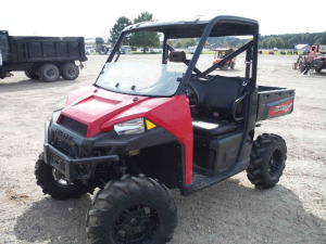 2015 Polaris Ranger 900XP 4WD Utility Vehicle, s/n 4XARTA872FB960009 (No Title - $50 MS Trauma Care Fee Charged to Buyer): Bed, Meter Shows 1468 mi.