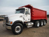 2004 Mack Granite CV713 Tri-axle Dump Truck, s/n 1M2AG11C94M008798: Mack 10-sp., Ox Bodies 16' 21-yard Round Bottom Bed, Odometer Shows 609K mi. - 16