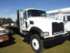 2013 Mack Granite GU433 Flatbed Truck, s/n 1M2AX32C6DM010129: T/A, Cummins 345hp Eng., Eaton Fuller 8-sp., Air Ride, 12K Front, 40K Rears, Rogers 24.5 Steel Flatbed, Odometer Shows 275K mi. - 14