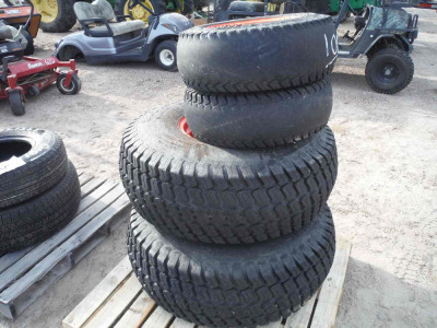 (2) 24x8.5-14NHS Tires and (2) 13.6x16 Tires on Kubota Rims
