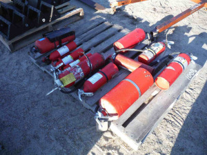 Pallet of Fire Extinguishers