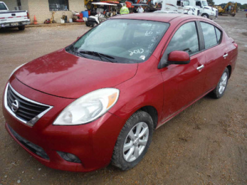 2012 Nissan Versa, s/n 3N1CN7AP1CL855206: Auto, 4-door, Odometer Shows 168K mi.