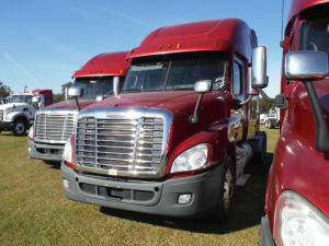 2012 Freightliner Cascadia 125 Truck Tractor, s/n 1FUJGLDR9CLBK4762: T/A, Sleeper, Detroit DD15 Eng., 10-sp., Odometer Shows 1154K mi.
