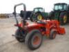 Kubota L2800DT MFWD Tractor, s/n 52092: Kubota LA463 Loader w/ Bkt., Open Station, Turf Tires, Meter Shows 983 hrs - 3