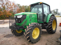 2015 John Deere 6115M MFWD Tractor, s/n 1L06115MFH828396: Cab, Meter Shows 4656 hrs