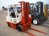 Nissan CPH02A25V Forklift, s/n CPH02-903878: 189 Triple Stage Mast, Side Shift, LP Gas, Cushion Tire, Meter Shows 8929 hrs - 2