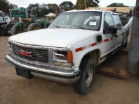 2000 GMC Sierra C3500 4WD Truck, s/n 1GTGC33R4YF474846 (Inoperable): Wrecked, Crew Cab