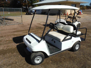 Club Car Electric Golf Cart, s/n A0038935455 (No Title): 36-volt, w/ Charger, Flip Seat