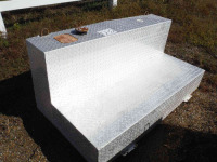 105-gallon L-Shaped Diamond Plate Fuel Tank