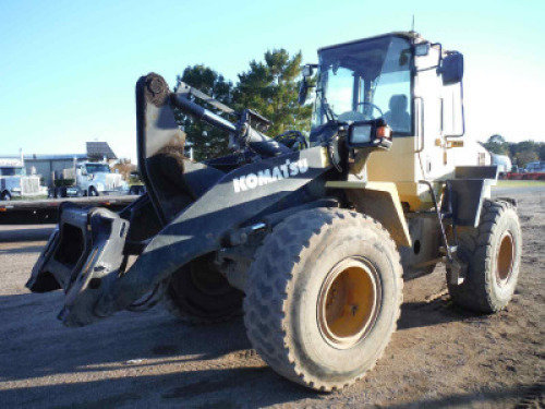 Komatsu WA250PZ-6 Rubber-tired Loader, s/n 76884: No Bucket, Meter Shows 16906 hrs