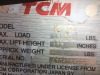 2009 TCM FD70-9 Forklift, s/n K00829 (Selling Offsite): Encl. Cab, 8' Forks, 15500 lb. Cap., Located in Summerville, GA - 4