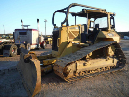 2007 Cat D6N LGP Dozer, s/n DJY00525: Canopy, Sweeps, 6-way Blade, Meter Shows 5011 hrs