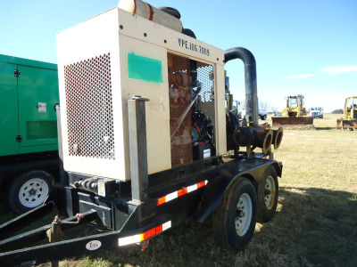 2010 Cornell 8" Portable Trash Pump: JD Diesel, Dual 8" Inlets & Outlets, Self-priming, 4304 hrs, ID 42238