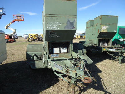 15KW Military Generator, s/n ASK-15-0410: Model MEP-004AAS, Diesel, Trailer-mounted (No Title), ID 42392