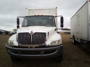 2012 International 4300 Reefer Truck, s/n 3HAMMAAN1CL620445: S/A, Maxx10 DT230 Eng., Auto, Spring Susp., 18' John Body, 2 Swing Doors, Cold Plate Reefer, 38000 GVWR, 175K mi., ID 42904